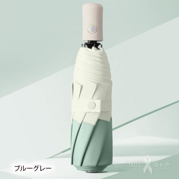日傘 折りたたみ傘 完全遮光 遮光遮熱 軽い 紫外線カット UVカット 雨傘 自動開閉 レディース メンズ 頑丈な8本骨 撥水加工 耐強風 晴雨兼用傘 雨具 携帯性抜群 | ブランド登録なし | 02