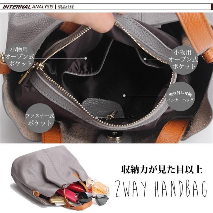 ハンドバッグ レディース 2way本牛革 レザー 柔らかい 牛革 軽量 軽い トートバッグ ショルダーバッグ 通勤 通学 収納たっぷり カジュアル | ブランド登録なし | 10
