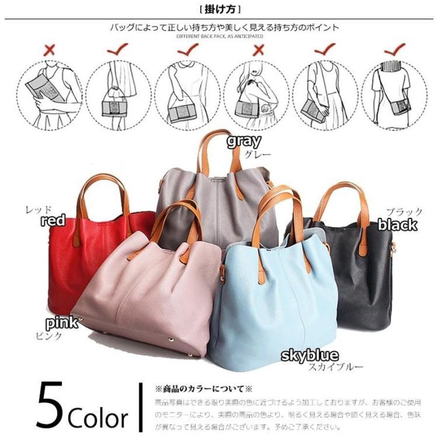 ハンドバッグ レディース 2way本牛革 レザー 柔らかい 牛革 軽量 軽い トートバッグ ショルダーバッグ 通勤 通学 収納たっぷり カジュアル | ブランド登録なし | 07