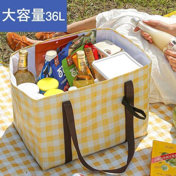 エコバッグ 保冷 保温 レジカゴバッグ 折りたたみ 大きめ 大容量 36L 自立 巾着 おしゃれ エコバッグ レジかごバック トートバッグ | ブランド登録なし | 06