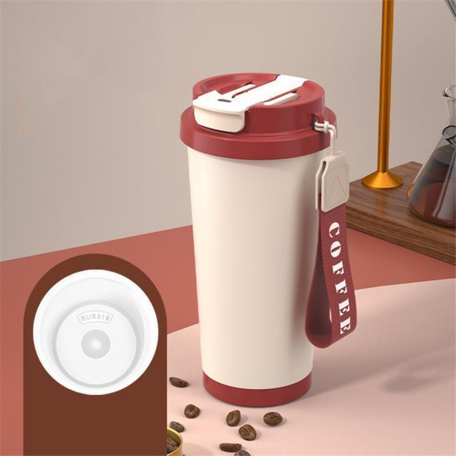 タンブラー セラミックタンブラー 水筒 セラミックコーティング ストロー付き ボトル 蓋付き こぼれない 持ち運び 真空断熱 大容量 保温 保冷 軽量 | ブランド登録なし | 02