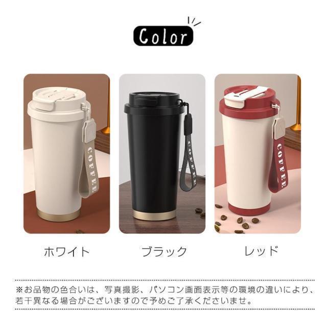 タンブラー セラミックタンブラー 水筒 セラミックコーティング ストロー付き ボトル 蓋付き こぼれない 持ち運び 真空断熱 大容量 保温 保冷 軽量 | ブランド登録なし | 03