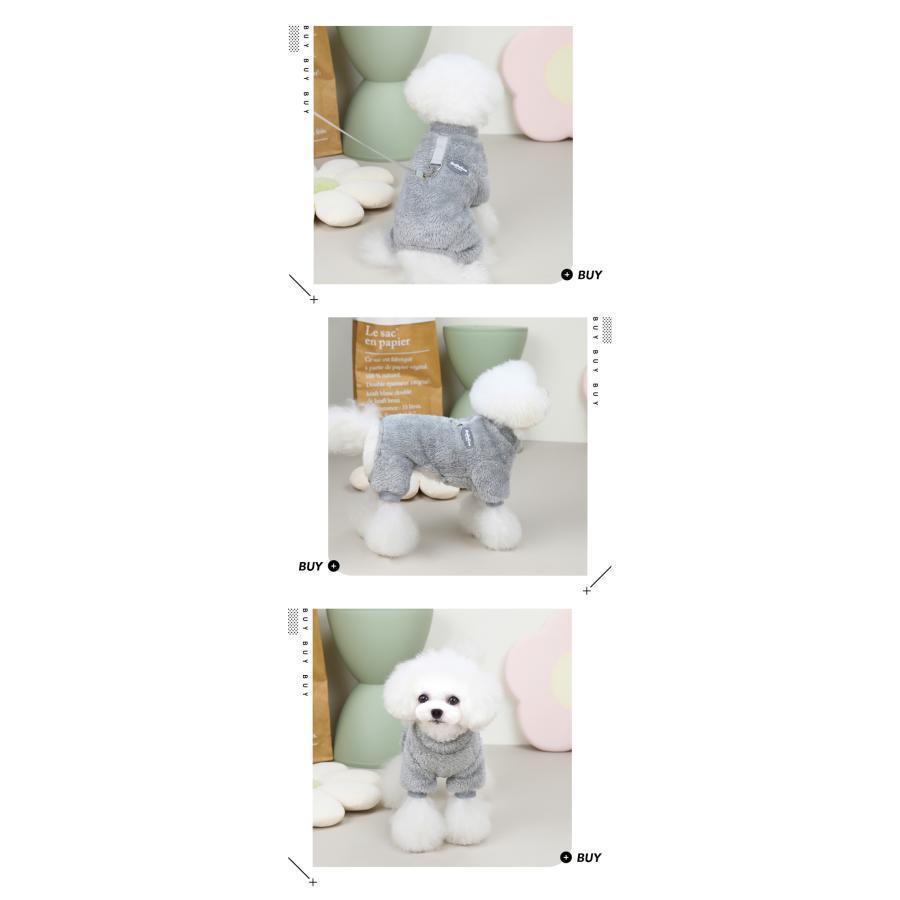 犬服 冬 ボア つなぎ ドッグウェア カバーオール フリース 着せやすい 愛犬 ペット 犬の服 猫服 裏ボア あったか 防寒着 もこもこ 可愛い | ブランド登録なし | 03