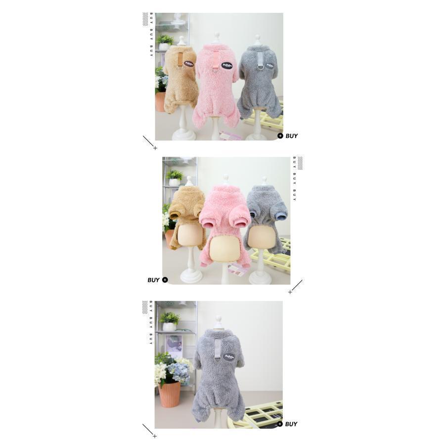 犬服 冬 ボア つなぎ ドッグウェア カバーオール フリース 着せやすい 愛犬 ペット 犬の服 猫服 裏ボア あったか 防寒着 もこもこ 可愛い | ブランド登録なし | 04