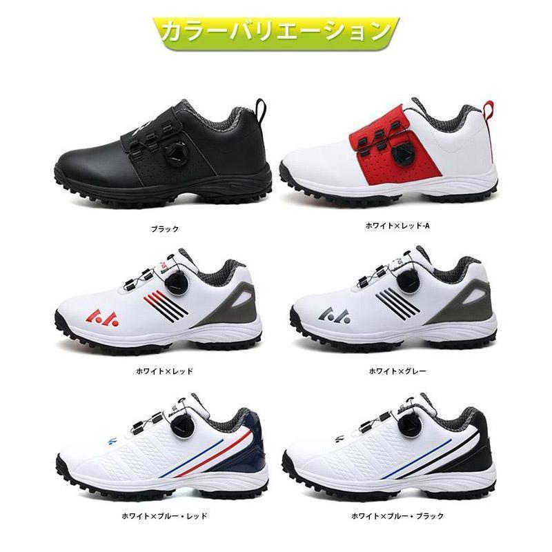 ゴルフシューズ メンズダイヤル式 スニーカー 大きいサイズ 4E 幅広い おしゃれスパイクレス フィット感 軽量 動きやすい 防水 耐久 練習場 | ブランド登録なし | 12