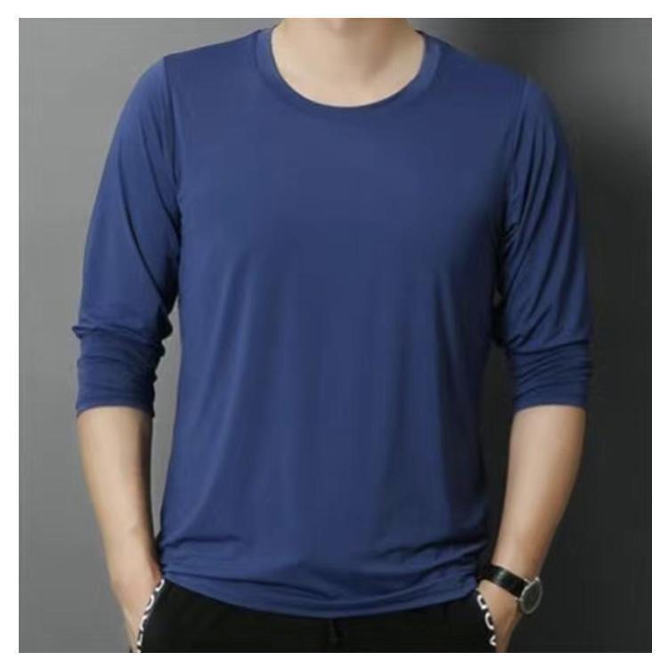 冷感インナー 長袖 メンズ tシャツ メンズ 夏 接触冷感 長袖 涼しい ス アイスシルク 長袖tシャツ Tシャツ 薄手 ストレッチ 吸水速乾 | ブランド登録なし | 15