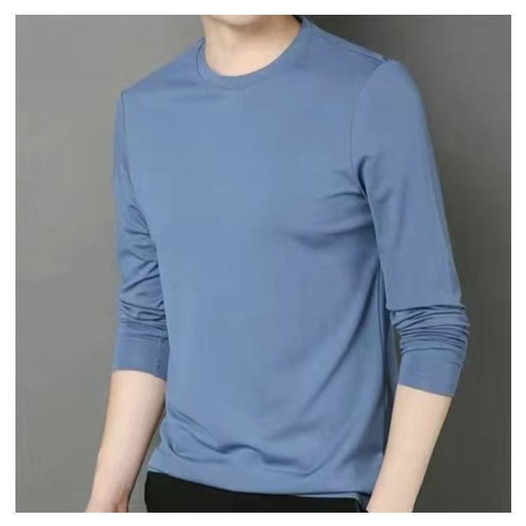 冷感インナー 長袖 メンズ tシャツ メンズ 夏 接触冷感 長袖 涼しい ス アイスシルク 長袖tシャツ Tシャツ 薄手 ストレッチ 吸水速乾 | ブランド登録なし | 18