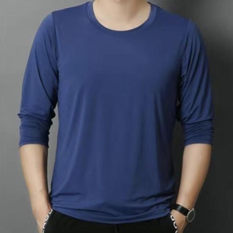 冷感インナー 長袖 メンズ tシャツ メンズ 夏 接触冷感 長袖 涼しい ス アイスシルク 長袖tシャツ Tシャツ 薄手 ストレッチ 吸水速乾 | ブランド登録なし | 04
