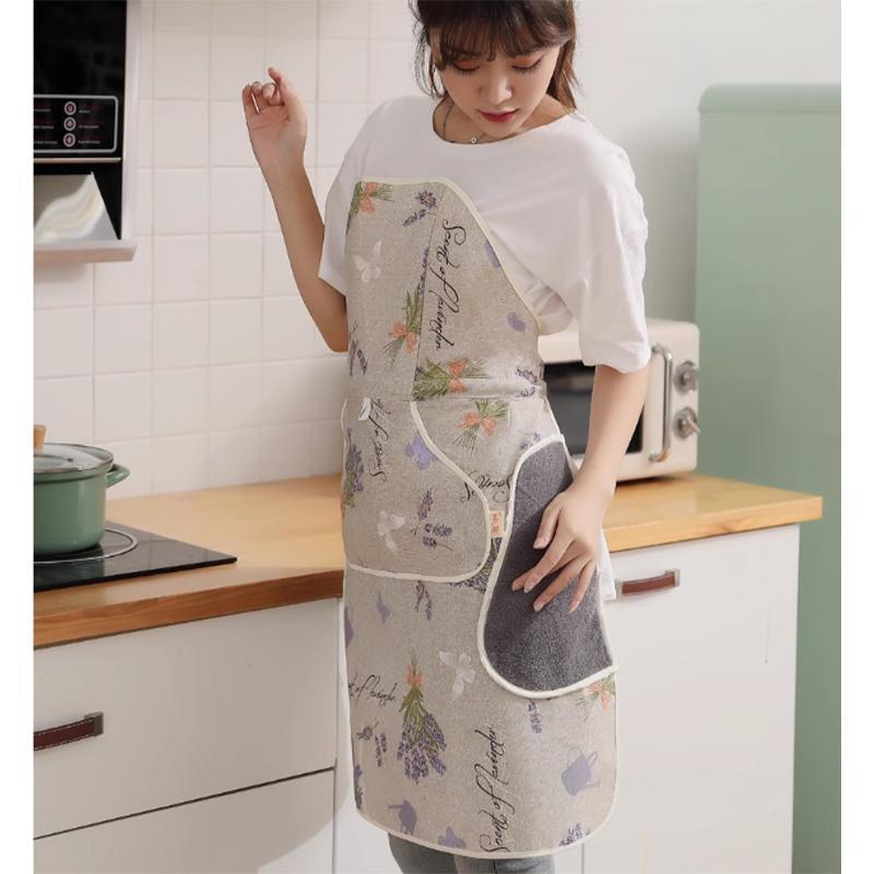 撥水加工ワンタッチエプロン庭ギフト紐なしおしゃれ簡単母の日かわいい軽量シンプルワンタッチエプロン男女兼用前掛け | ブランド登録なし | 17