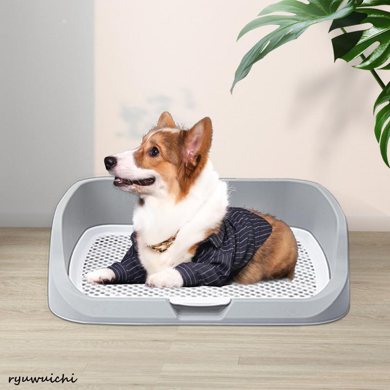 犬トイレ 犬トイレトレーワイド しつけ清潔ほとばしり防止 犬用トイレ ペット用トレーニングトイレ | ブランド登録なし | 12