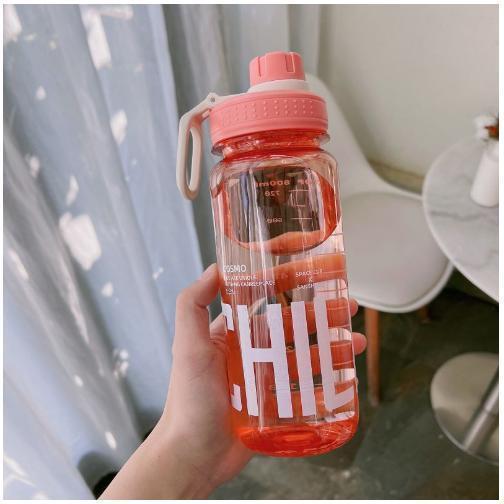 水筒 1リットル おしゃれ 1000ml 水分補給 クリアボトル ウォーターボトル 目盛り 水筒 ワンタッチ式 大容量 漏れ防止 BPAフリー | ブランド登録なし | 02