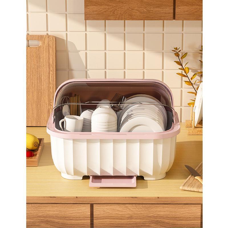 キッチン食器?食器?食器収納棚皿?水切り食器?食器収納箱?食器?食器ケース?蓋付き食器棚 大きいサイズ M/L/XL | ブランド登録なし | 05