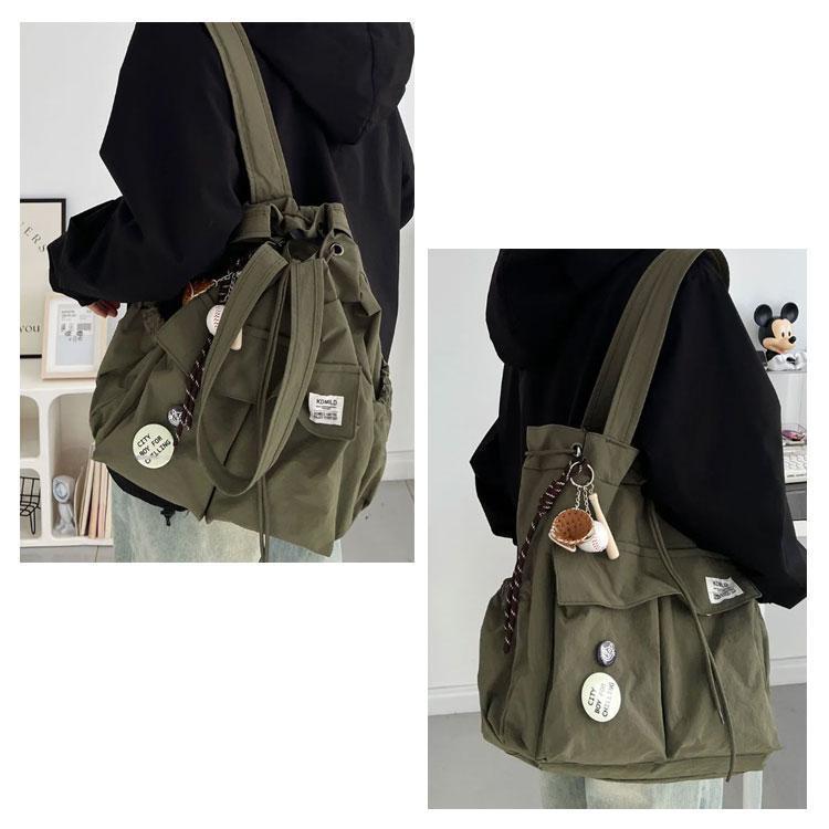 2way リュック ショルダー 2wayバッグ レディース ショルダーバッグ ナイロン 巾着バッグ トート 肩掛け 肩掛けバッグ 通学バッグ ポケット | ブランド登録なし | 11