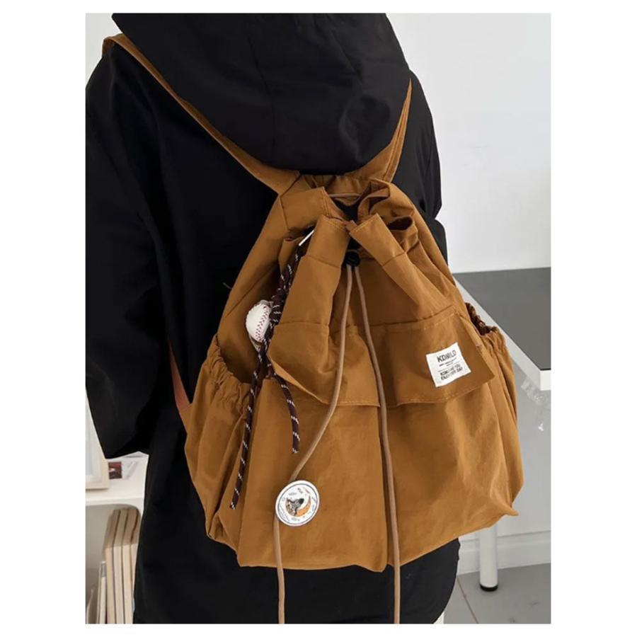 2way リュック ショルダー 2wayバッグ レディース ショルダーバッグ ナイロン 巾着バッグ トート 肩掛け 肩掛けバッグ 通学バッグ ポケット | ブランド登録なし | 12