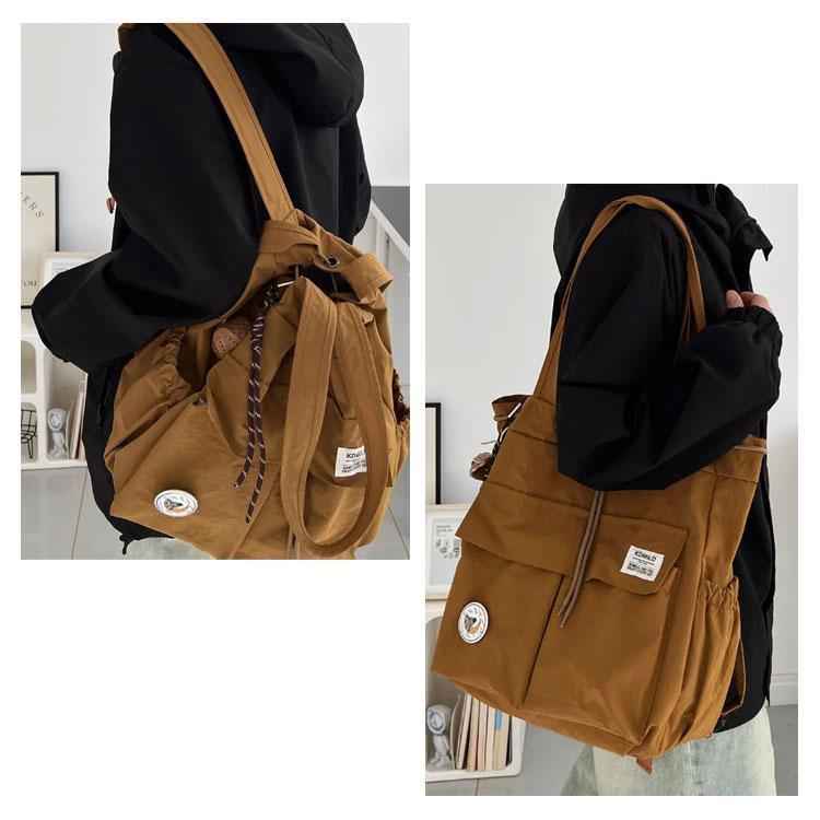 2way リュック ショルダー 2wayバッグ レディース ショルダーバッグ ナイロン 巾着バッグ トート 肩掛け 肩掛けバッグ 通学バッグ ポケット | ブランド登録なし | 13