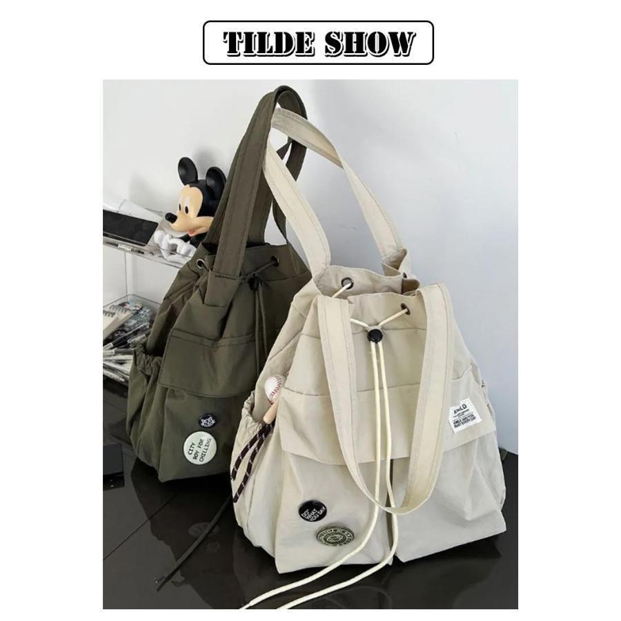 2way リュック ショルダー 2wayバッグ レディース ショルダーバッグ ナイロン 巾着バッグ トート 肩掛け 肩掛けバッグ 通学バッグ ポケット | ブランド登録なし | 15