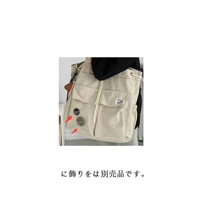2way リュック ショルダー 2wayバッグ レディース ショルダーバッグ ナイロン 巾着バッグ トート 肩掛け 肩掛けバッグ 通学バッグ ポケット | ブランド登録なし | 19