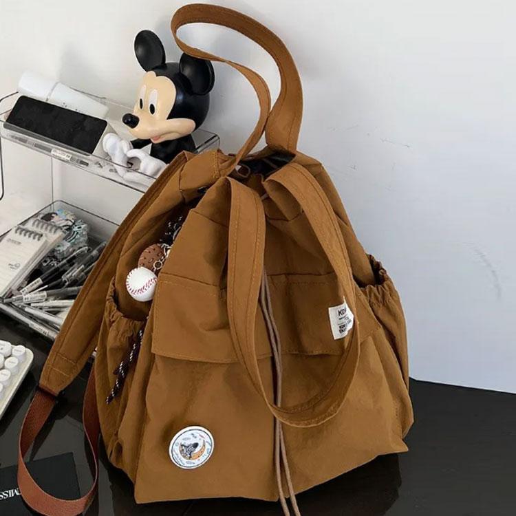 2way リュック ショルダー 2wayバッグ レディース ショルダーバッグ ナイロン 巾着バッグ トート 肩掛け 肩掛けバッグ 通学バッグ ポケット | ブランド登録なし | 03