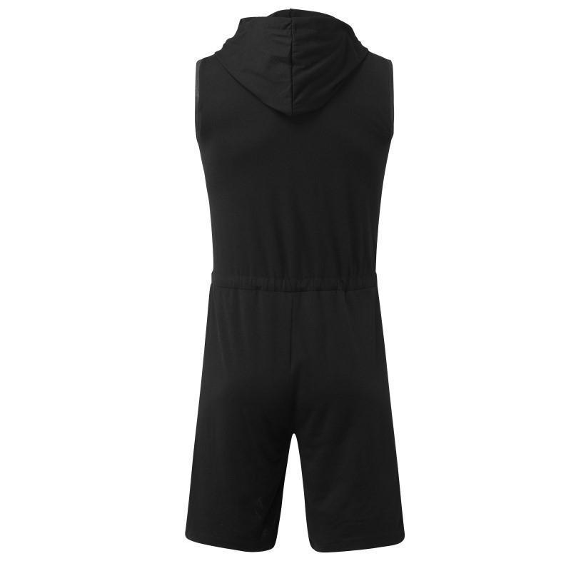ジャージ メンズ 夏 セットアップ スウェット オールインワン 半袖 メンズジャージ ジム つなぎ 部屋着 運動服 スポーツウェア ジップアップ | ブランド登録なし | 10