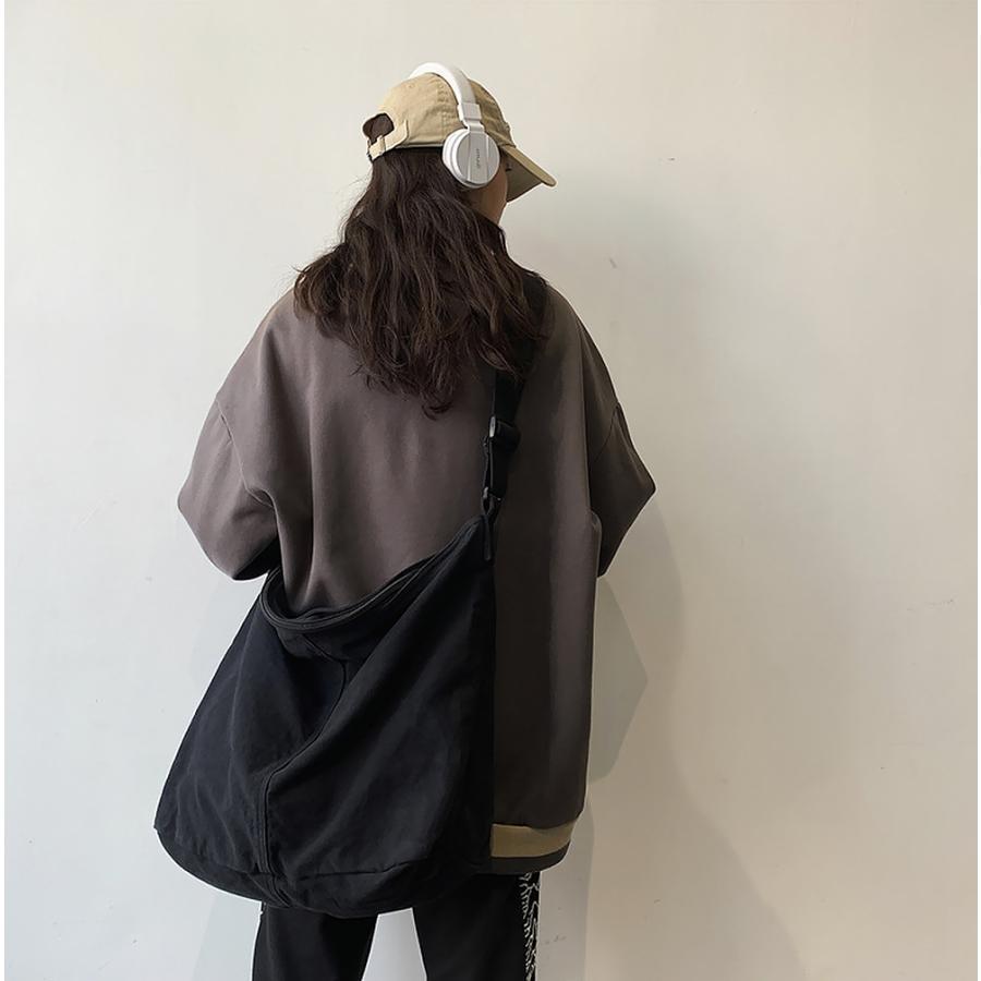 ニュースペーパーバッグ 大容量 A４ 大きめ トートバッグ ショルダーバッグ 材帆 レディース メンズ 通勤 通学 レジャー | ブランド登録なし | 19
