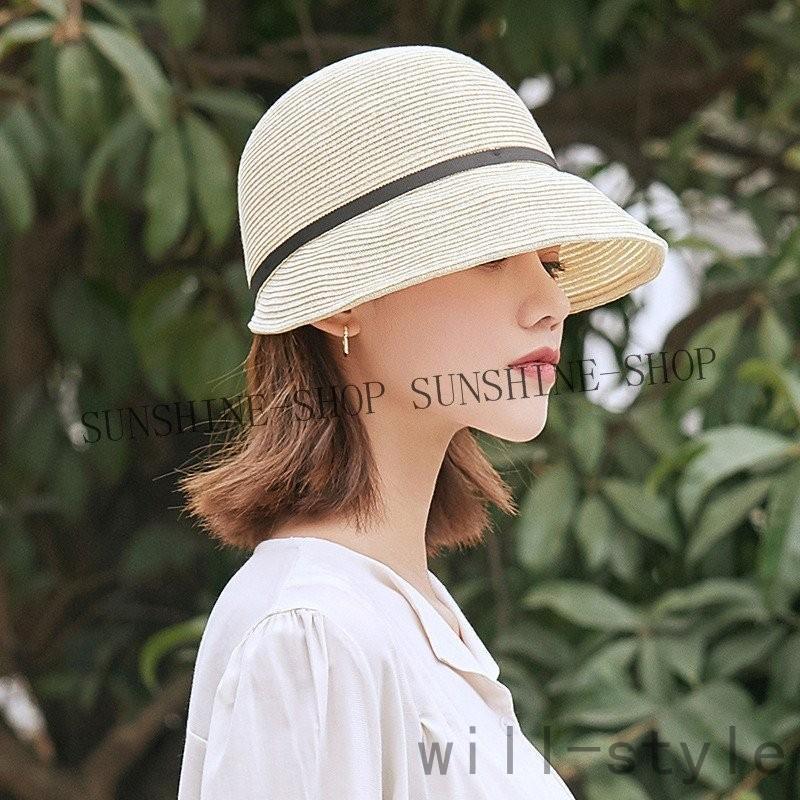 麦わらキャップ 麦わら帽子 レディース つば広 折りたたみ つば広 紫外線 UVカット帽子 海 春夏用 日よけ帽子 UVカット プレゼント 2022 | ブランド登録なし | 16