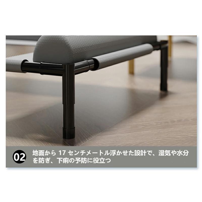 ペットベッド 脚付き 犬用 コット キャンプベッド 犬 ベッド ハンモック コンパクト収納 ポータブル 小中大型犬 ベッド キャンプ ペット用品 | ブランド登録なし | 05