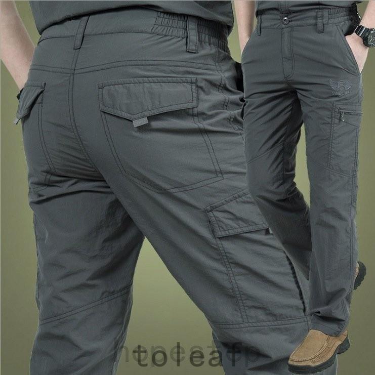 トレッキングパンツメンズレディース速乾パンツ登山パンツ撥水ストレッチロングパンツアウトドア自転車釣り作業用ズボン |  | 03