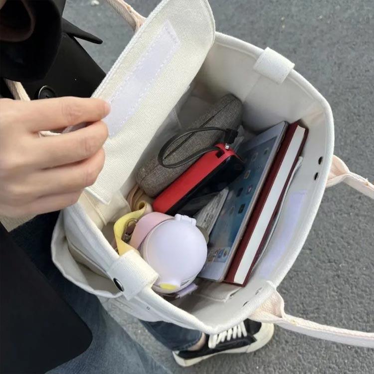 帆布 大容量 トートバッグ キャンバス 2way メンズ 大きめ a4 おしゃれ カジュアル シンプル 無地 横長 布 キャンバスバッグ トート 横型 | ブランド登録なし | 03