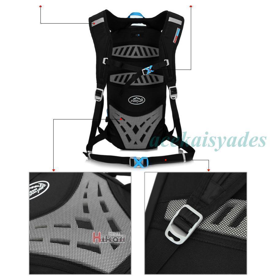 リュックサック サイクリングリュック バックパック 10L スポーツバック ランニングリュック 自転車 男女兼用 防水 登山 軽量 | ブランド登録なし | 19