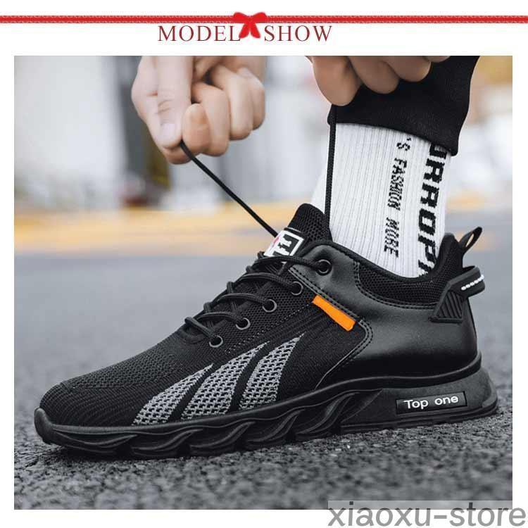 通気性 メンズ スパイクレス おしゃれ メッシュ 運動靴 ゴルフシューズ スニーカー シューズ 軽量 歩きやすい 疲れにくい カジュアル ランニングシ | ブランド登録なし | 10