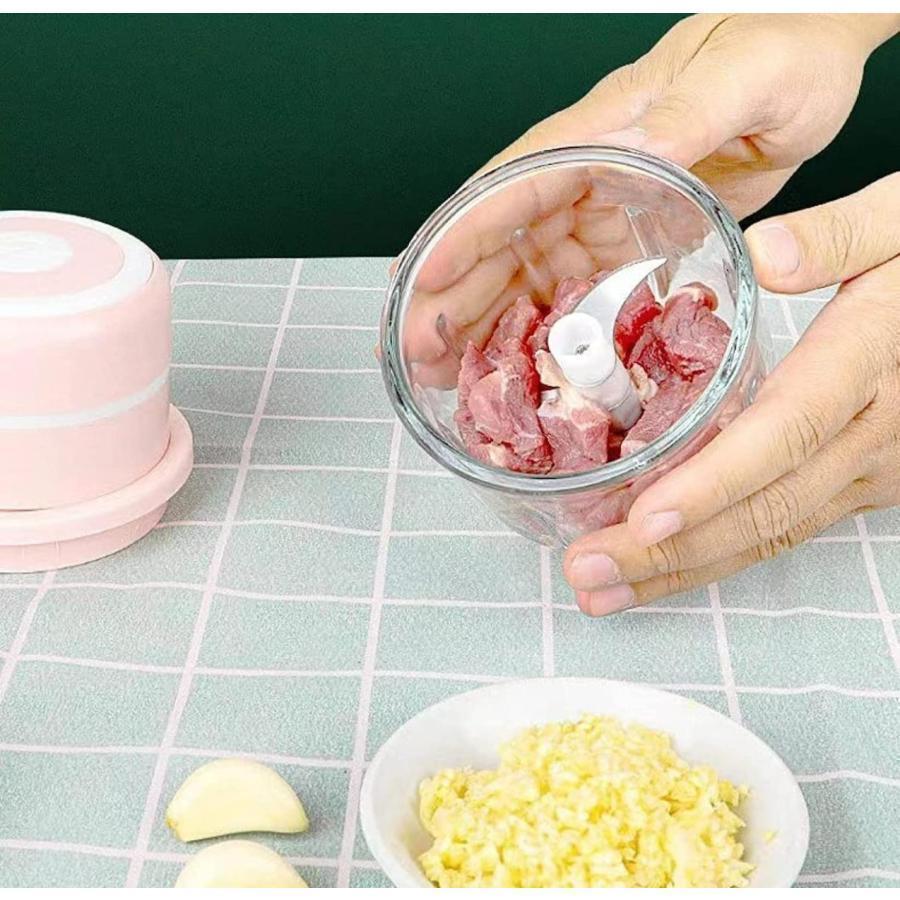 大根おろし器 電動 一台多役 みじんぎりチョッパー 操作簡単 ョッパー 氷 も 砕け 泡立て器 大根おろし だいこんおろし器 みじん切りチョッパー | ブランド登録なし | 05