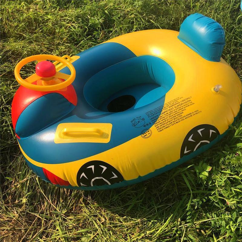 浮き輪 赤ちゃん 足入れ浮き輪 車 3才 汽車 子供 浮き輪 デザイン 水泳 プールリング フロート 浮き輪 足入れ 赤ちゃん 幼児 ベビー用 | ブランド登録なし