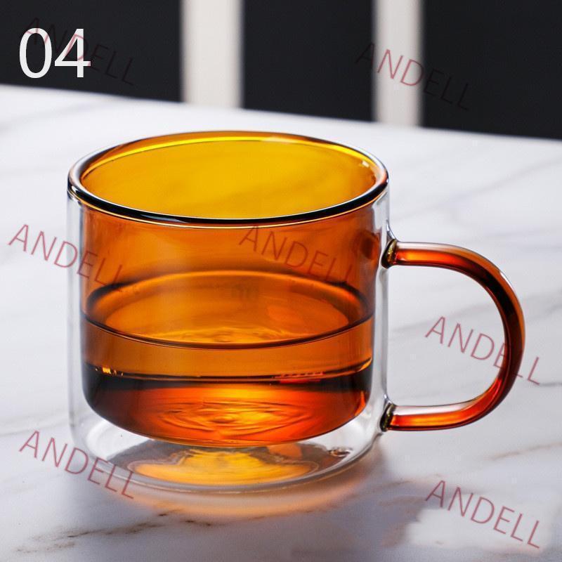 コーヒーカップ 二重構造 ガラス カップ ダブルウォール 耐熱ガラス グラス マグカップ 二重ガラス 可愛い 熱くない 結婚 新築お祝い プレゼント | ブランド登録なし | 13