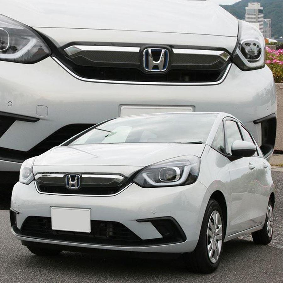 ホンダ フィット GR系 パーツ フロントグリルガーニッシュ 1P カーボン アクセサリー エクステリア エアロ 外装 HONDA FIT GR | ブランド登録なし | 09