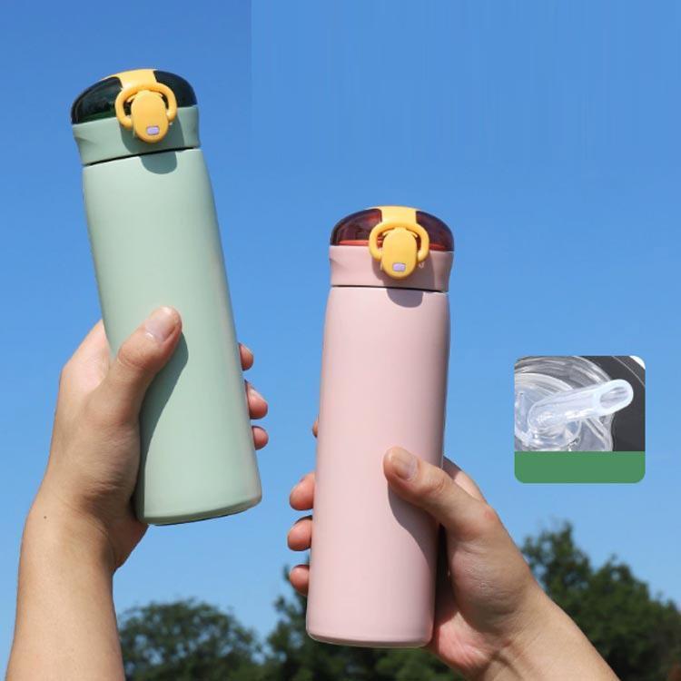 水筒 キッズ 水筒 ストロー ステンレス 保温 保冷 魔法瓶 入園用 キッズ水筒 子供 こども ワンタッチ ストロータイプ マグボトル マグ ステンレ | ブランド登録なし | 04