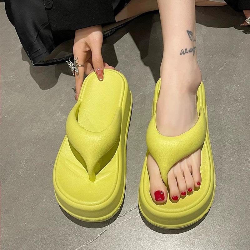 ビーチサンダル レディース 厚底軽い トングサンダル 歩きやすい ヒール 海 痛くない 女の子履き心地 おしゃれ かわいい 軽量 滑り止め 可愛い 夏 | ブランド登録なし | 02