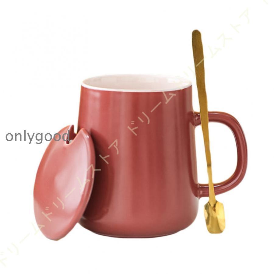 マグカップ 大きめ 蓋付き 陶器 シンプル マグ コーヒーカップ ティーカップ おしゃれ 北欧 フタ付 大容量 陶器 新生活 誕生日 450ml |  | 15