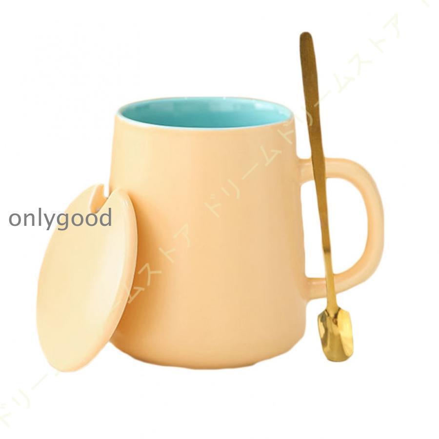 マグカップ 大きめ 蓋付き 陶器 シンプル マグ コーヒーカップ ティーカップ おしゃれ 北欧 フタ付 大容量 陶器 新生活 誕生日 450ml |  | 16