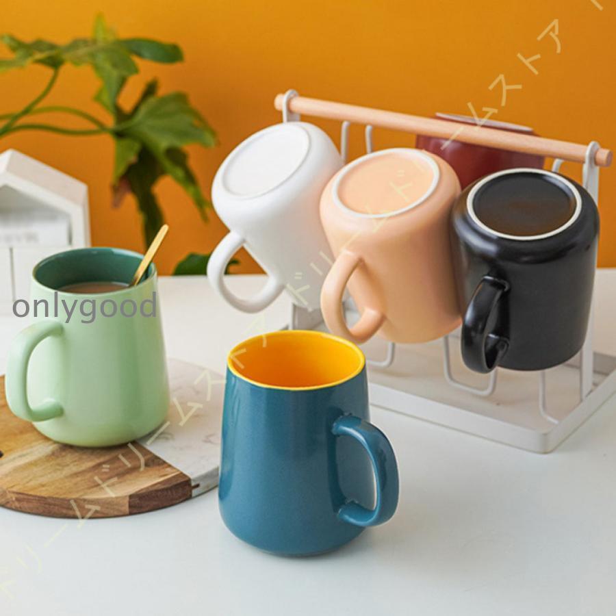 マグカップ 大きめ 蓋付き 陶器 シンプル マグ コーヒーカップ ティーカップ おしゃれ 北欧 フタ付 大容量 陶器 新生活 誕生日 450ml |  | 19