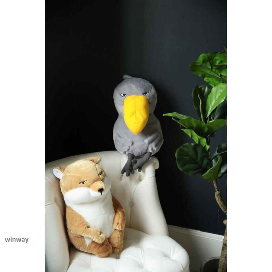 ぬいぐるみ ハシビロコウ 鳥ぬいぐるみ グッズ 動物 雑貨 置物 リアル 鳥類 大きい 長い 足長 45cm/35cm | ブランド登録なし | 02