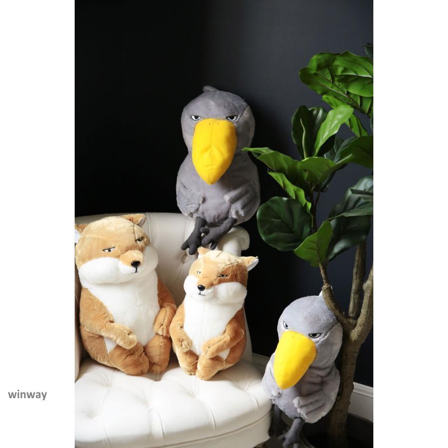 ぬいぐるみ ハシビロコウ 鳥ぬいぐるみ グッズ 動物 雑貨 置物 リアル 鳥類 大きい 長い 足長 45cm/35cm | ブランド登録なし | 03