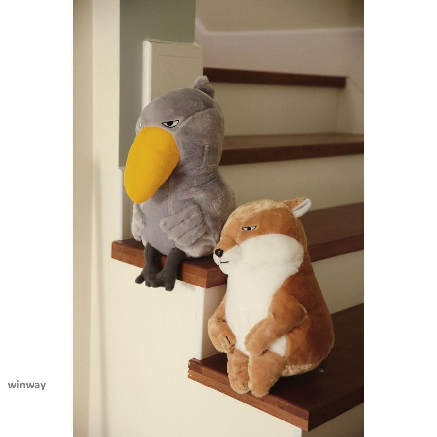 ぬいぐるみ ハシビロコウ 鳥ぬいぐるみ グッズ 動物 雑貨 置物 リアル 鳥類 大きい 長い 足長 45cm/35cm | ブランド登録なし | 09
