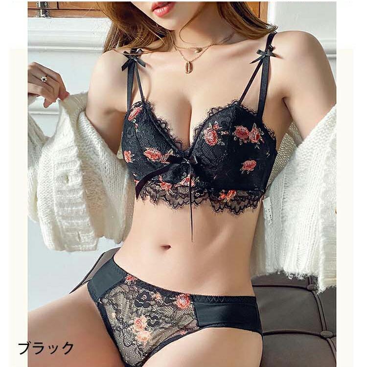 ブラジャー ショーツセット下着女性 脇高 脇肉 補正 谷間 ノンワイヤーブラ 美胸 20代 30代 40代 50代 下着レディース 3/4カップ | ブランド登録なし | 12