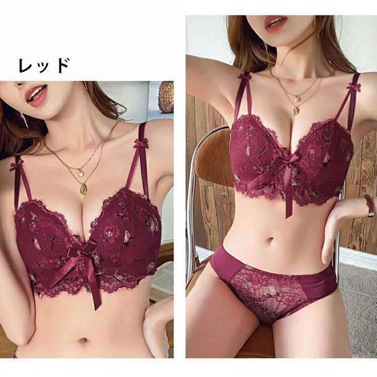 ブラジャー ショーツセット下着女性 脇高 脇肉 補正 谷間 ノンワイヤーブラ 美胸 20代 30代 40代 50代 下着レディース 3/4カップ | ブランド登録なし | 15