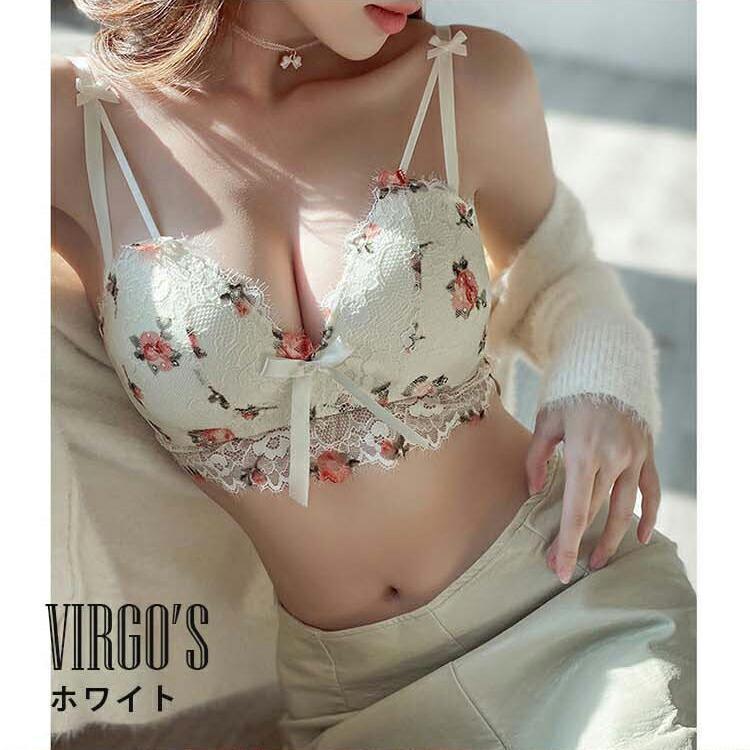 ブラジャー ショーツセット下着女性 脇高 脇肉 補正 谷間 ノンワイヤーブラ 美胸 20代 30代 40代 50代 下着レディース 3/4カップ | ブランド登録なし | 08