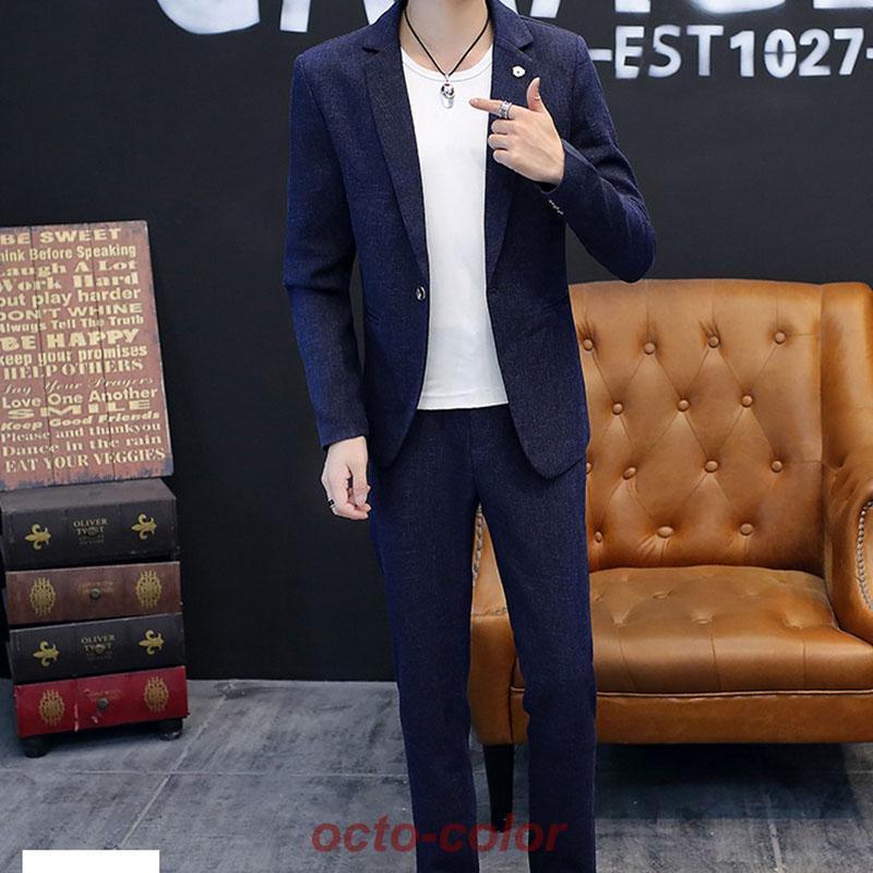カジュアルスーツ 上下2点セット メンズ Men's suits セットアップ ストレッチ 上下 40代 50代テーラード ジャケット | ブランド登録なし | 10
