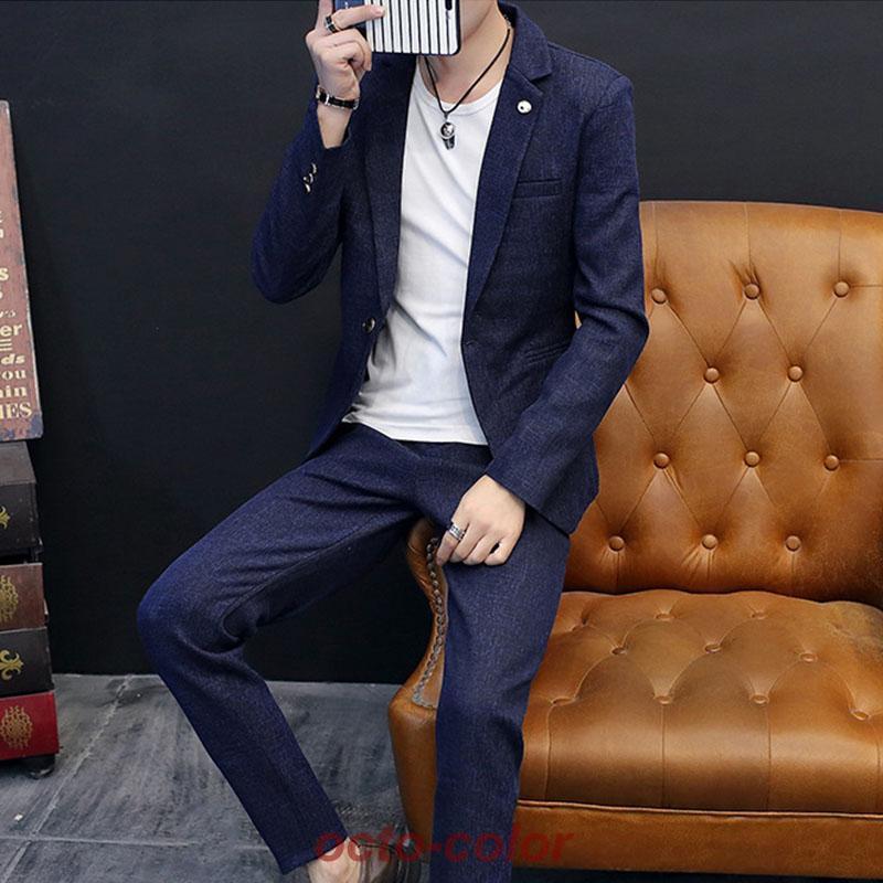 カジュアルスーツ 上下2点セット メンズ Men's suits セットアップ ストレッチ 上下 40代 50代テーラード ジャケット | ブランド登録なし | 12