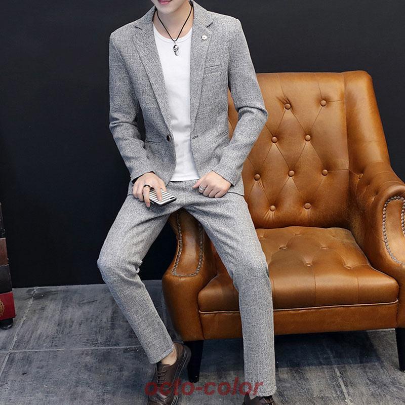 カジュアルスーツ 上下2点セット メンズ Men's suits セットアップ ストレッチ 上下 40代 50代テーラード ジャケット | ブランド登録なし | 13