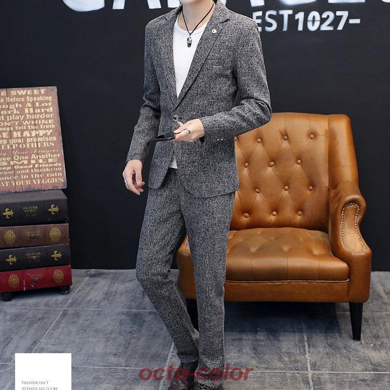 カジュアルスーツ 上下2点セット メンズ Men's suits セットアップ ストレッチ 上下 40代 50代テーラード ジャケット | ブランド登録なし | 07