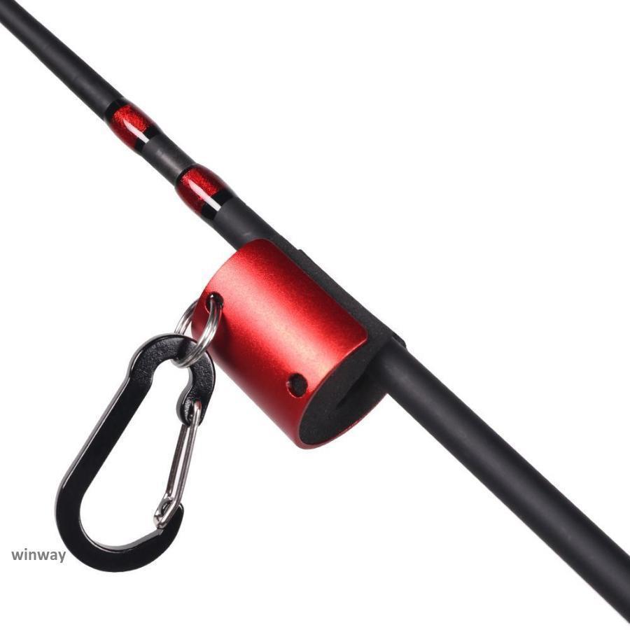 ロッドホルダー ロッドクリップ ロッドキーパー ロッドキャリー カラビナ付 釣竿受け アルミ 軽量 固定 落下防止 ハンズフリー | ブランド登録なし | 03
